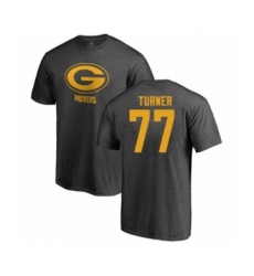 Football Green Bay Packers #77 Billy Turner Ash One Color T-Shirt