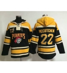 Men's Pittsburgh Pirates #22 Andrew McCutchen Alternate Black MLB Hoodie