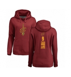 NBA Women's Nike Cleveland Cavaliers #9 Channing Frye Maroon Backer Pullover Hoodie