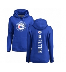 NBA Women's Nike Philadelphia 76ers #0 Justin Patton Royal Blue Backer Pullover Hoodie