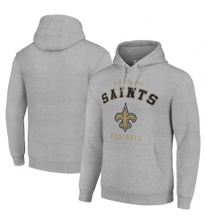Men's New Orleans Saints Gray Pullover Hoodie