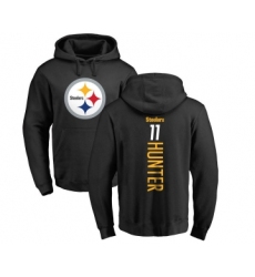 Football Pittsburgh Steelers #11 Justin Hunter Black Backer Pullover Hoodie