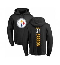 Pittsburgh Steelers #51 Mark Barron Black Backer Pullover Hoodie