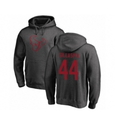 Football Houston Texans #44 Cullen Gillaspia Ash One Color Pullover Hoodie
