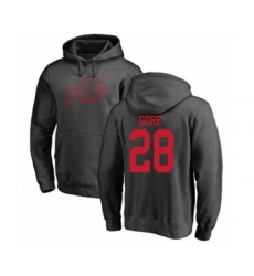 Football Buffalo Bills #28 Frank Gore Ash One Color Pullover Hoodie