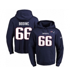 Football Men's New England Patriots #66 Russell Bodine Navy Blue Name & Number Pullover Hoodie