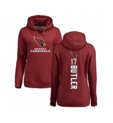 Football Women's Arizona Cardinals #17 Hakeem Butler Maroon Backer Pullover Hoodie