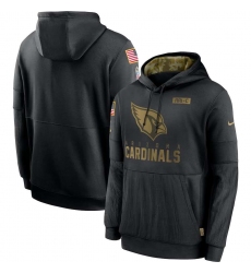 Men's NFL Arizona Cardinals 2020 Salute To Service Black Pullover Hoodie