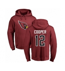 NFL Nike Arizona Cardinals #12 Pharoh Cooper Maroon Name & Number Logo Pullover Hoodie