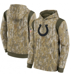 Men's Indianapolis Colts Nike Camo 2021 Salute To Service Therma Performance Pullover Hoodie