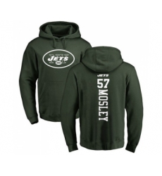 Football New York Jets #57 C.J. Mosley Green Backer Pullover Hoodie