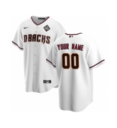 Men's Arizona Diamondbacks Active Player Custom White 2023 World Series Home Cool Base Stitched Baseball Jersey