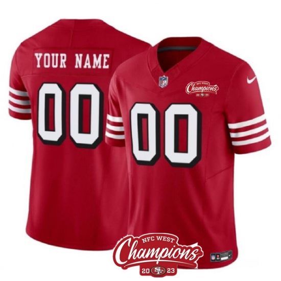 Men's San Francisco 49ers Active Player Custom Red 2023 F.U.S.E. NFC ...