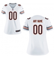 Women's Chicago Bears Nike White Custom Game Jersey