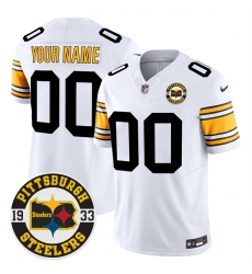 Men’s Pittsburgh Steelers Throwback 1933 Patch white Vapor Limited All Stitched Jerseys