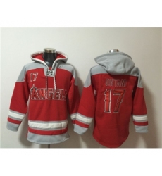 Men's Los Angeles Angels #17 Shohei Ohtani Red Ageless Must Have Lace Up Pullover Hoodie