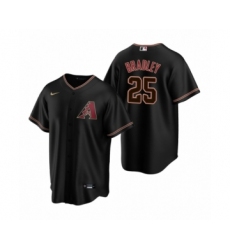 Men's Arizona Diamondbacks #25 Archie Bradley Nike Black Replica Alternate Jersey