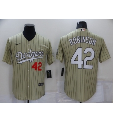 Men's Nike Los Angeles Dodgers #42 Jackie Robinson Camo Stripes Authentic Jersey