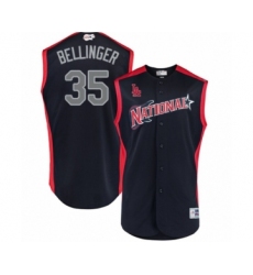 Men's Los Angeles Dodgers #35 Cody Bellinger Authentic Navy Blue National League 2019 Baseball All-Star Jersey