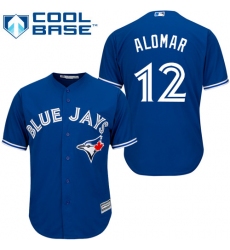 Youth Majestic Toronto Blue Jays #12 Roberto Alomar Authentic Blue Alternate MLB Jersey