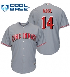 Youth Majestic Cincinnati Reds #14 Pete Rose Replica Grey Road Cool Base MLB Jersey Youth Majestic Cincinnati Reds #14 Pete Rose Replica Grey Road Cool Base MLB Jersey
