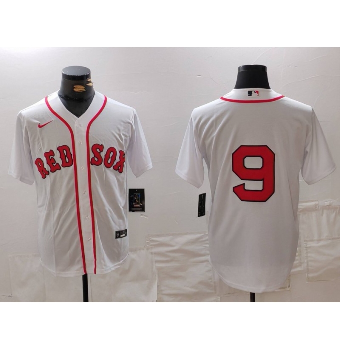 Men's Boston Red Sox #9 Ted Williams White Cool Base Stitched Jersey