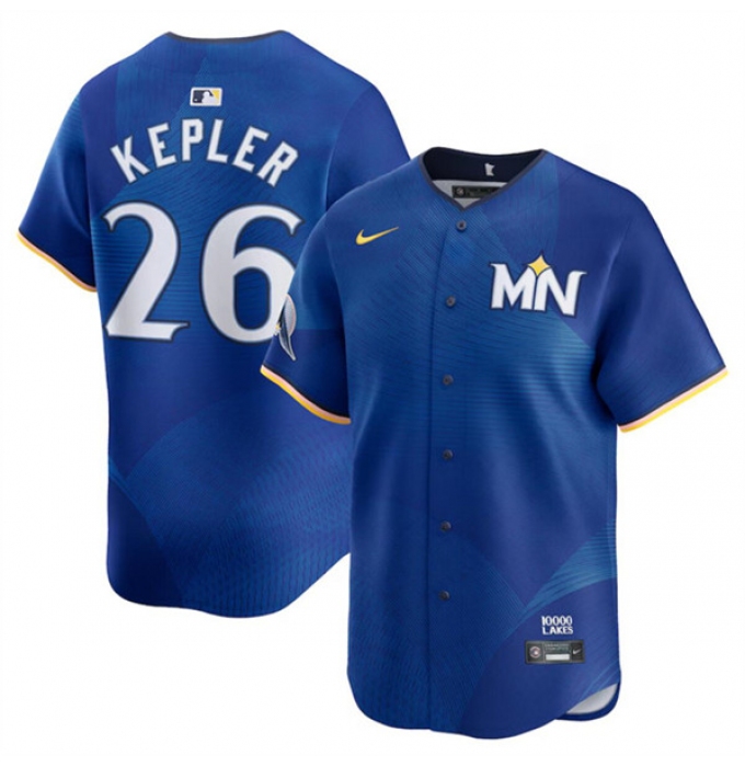 Men's Minnesota Twins #26 Max Kepler Royal 2024 City Connect Limited Stitched Baseball Jersey