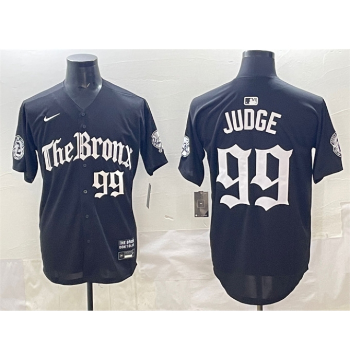 Men's New York Yankees #99 Aaron Judge Black 'Gothic Legacy Edition' Vapor Premier Limited Stitched Baseball Jersey