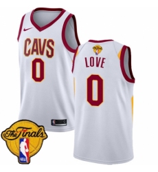 Youth Nike Cleveland Cavaliers #0 Kevin Love Swingman White 2018 NBA Finals Bound NBA Jersey - Association Edition