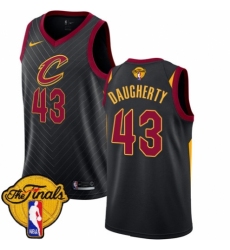 Youth Nike Cleveland Cavaliers #43 Brad Daugherty Swingman Black 2018 NBA Finals Bound NBA Jersey Statement Edition
