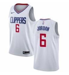 Youth Nike Los Angeles Clippers #6 DeAndre Jordan Swingman White NBA Jersey - Association Edition