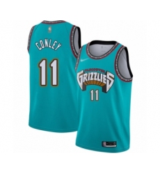 Women's Memphis Grizzlies #11 Mike Conley Swingman Green Hardwood Classic Basketball Jersey