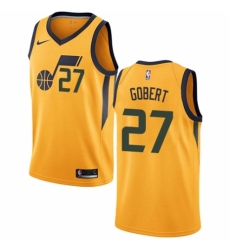 Women's Nike Utah Jazz #27 Rudy Gobert Authentic Gold NBA Jersey Statement Edition