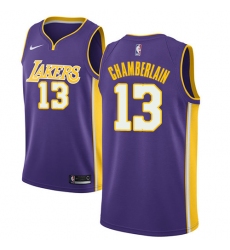 Youth Nike Los Angeles Lakers #13 Wilt Chamberlain Swingman Purple NBA Jersey - Statement Edition
