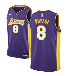 Men's Nike Los Angeles Lakers #8 Kobe Bryant Swingman Purple NBA Jersey - Statement Edition