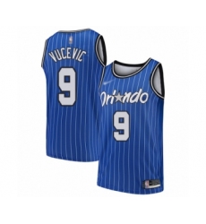 Youth Orlando Magic #9 Nikola Vucevic Swingman Blue Hardwood Classics Basketball Jersey