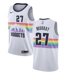 Youth Nike Denver Nuggets #27 Jamal Murray Swingman White NBA Jersey - City Edition