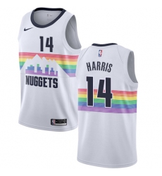 Women's Nike Denver Nuggets #14 Gary Harris Swingman White NBA Jersey - City Edition
