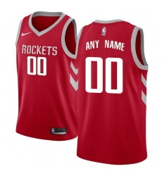 Men's Houston Rockets Nike Red Swingman Custom Jersey - Icon Edition
