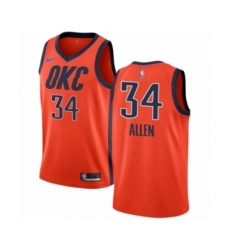 Youth Nike Oklahoma City Thunder #34 Ray Allen Orange Swingman Jersey - Earned Edition