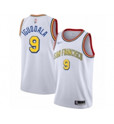 Youth Golden State Warriors #9 Andre Iguodala Swingman White Hardwood Classics Basketball Jersey - San Francisco Classic Edition