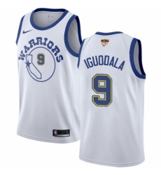 Youth Nike Golden State Warriors #9 Andre Iguodala Authentic White Hardwood Classics 2018 NBA Finals Bound NBA Jersey
