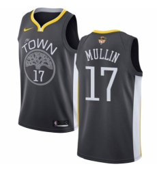 Youth Nike Golden State Warriors #17 Chris Mullin Swingman Black Alternate 2018 NBA Finals Bound NBA Jersey - Statement Edition