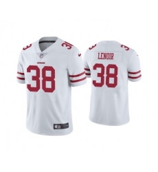 Men San Francisco 49ers #38 Deommodore Lenoir White Vapor Untouchable Limited Jersey