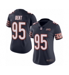 Women's Chicago Bears #95 Richard Dent Navy Blue Team Color 100th Season Limited Football Jersey
