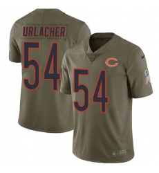 Youth Nike Chicago Bears #54 Brian Urlacher Limited Olive 2017 Salute to Service NFL Jersey