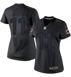 Women's Nike Chicago Bears #11 Kevin White Limited Black Impact NFL Jersey