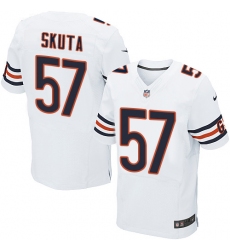 Men's Nike Chicago Bears #57 Dan Skuta Elite White NFL Jersey