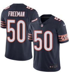Men's Nike Chicago Bears #50 Jerrell Freeman Navy Blue Team Color Vapor Untouchable Limited Player NFL Jersey