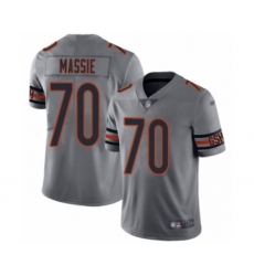 Youth Chicago Bears #70 Bobby Massie Limited Silver Inverted Legend Football Jersey